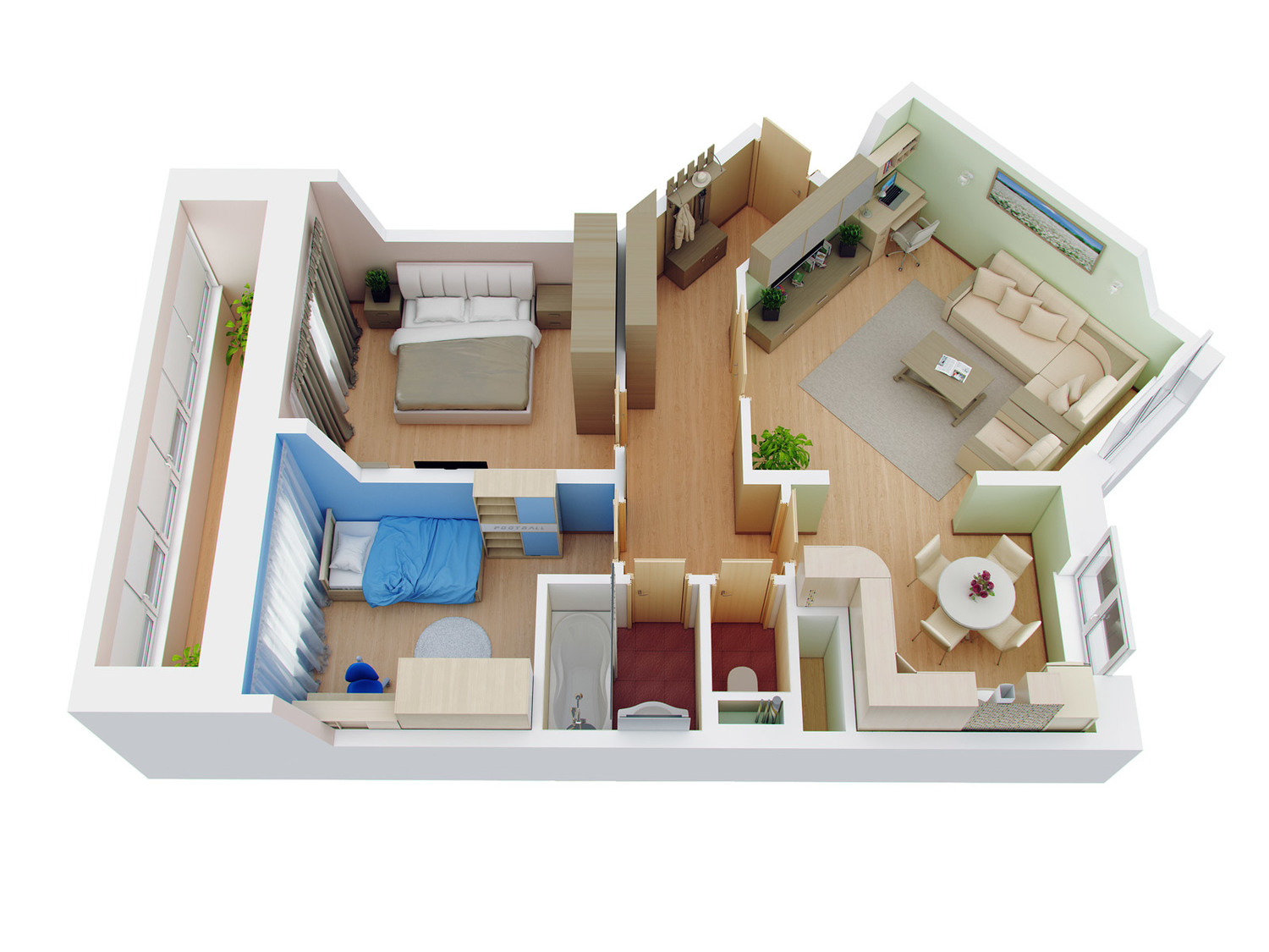 Электромонтаж 3-к квартиры <br>